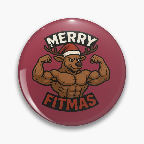 Item preview, Merry Fitmas Christmas Reindeer Rudolph designed and sold by Prints-by-Olaf.