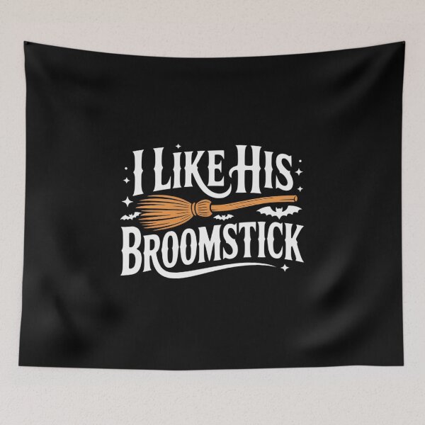 Item preview, I Like Her Pumpkins I Like His Broomstick Halloween designed and sold by CultureSpec.
