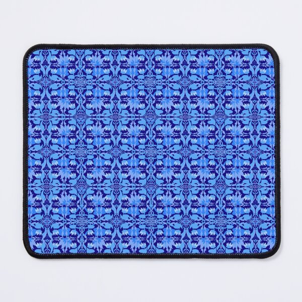 Item preview, Midnight Blue Botanical Ornamental Pattern designed and sold by thanratdesign.
