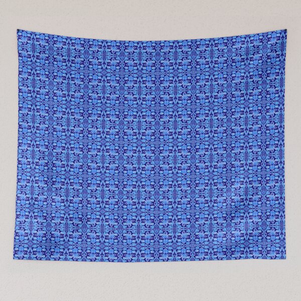 Item preview, Midnight Blue Botanical Ornamental Pattern designed and sold by thanratdesign.