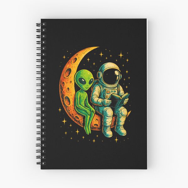 Item preview, Astronaut Reading Book To Alien Moon Space designed and sold by AdellBridgett.
