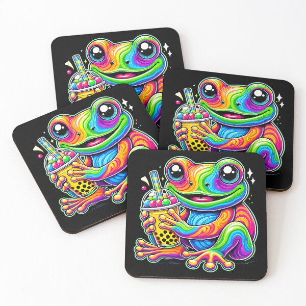 Item preview, Tie-Dye Frog Bubble Tea Boba Tea designed and sold by MindyMarianela.