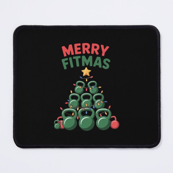 Item preview, Merry Fitmas Kettlebell Christmas Tree designed and sold by Prints-by-Olaf.