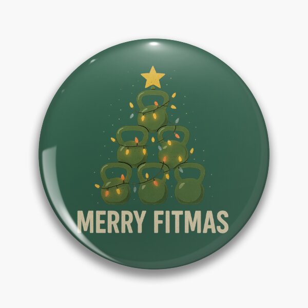 Item preview, Merry Fitmas Kettlebell Christmas Tree designed and sold by Prints-by-Olaf.