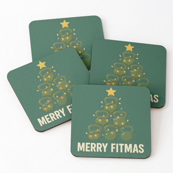 Item preview, Merry Fitmas Kettlebell Christmas Tree designed and sold by Prints-by-Olaf.