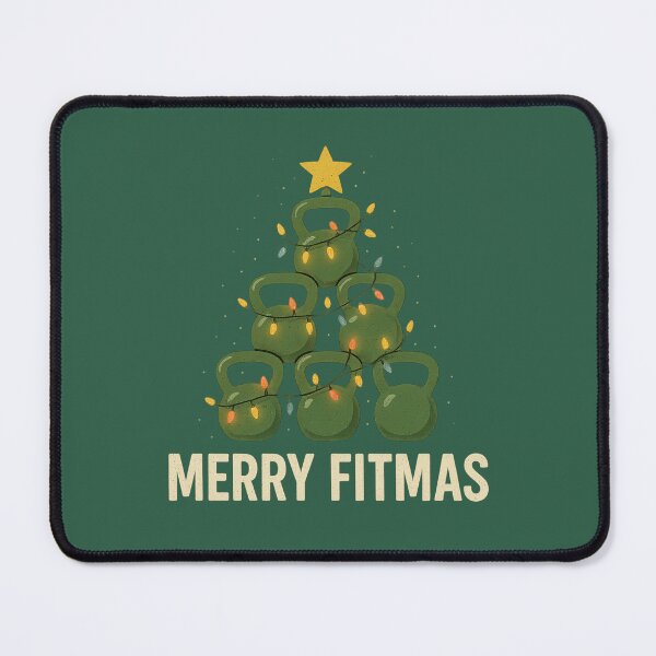 Item preview, Merry Fitmas Kettlebell Christmas Tree designed and sold by Prints-by-Olaf.