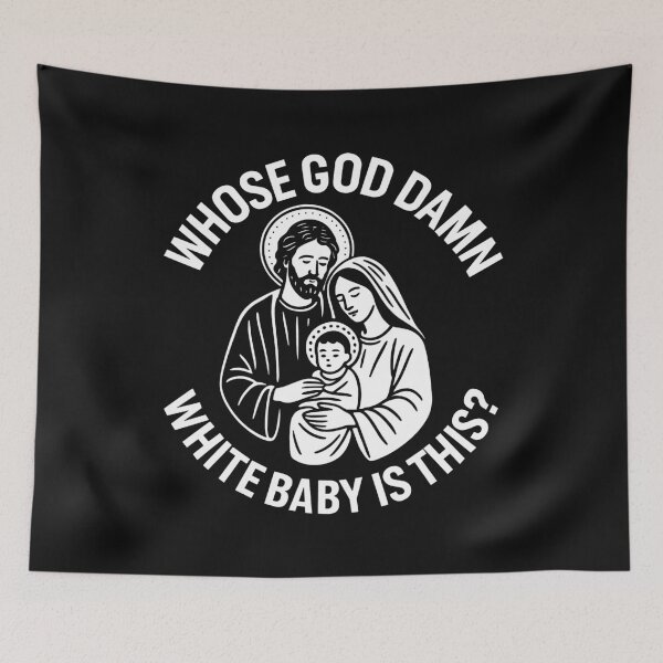 Item preview, Whose God Damn White Baby Is This Funny Christmas Nativity Funny Nativity Xmas designed and sold by WhitneyRussel.