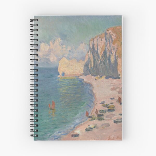 Item preview, Étretat The Beach and the Falaise d'Amont by Claude Monet designed and sold by Tamas Das.