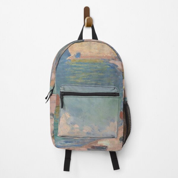 Item preview, Étretat The Beach and the Falaise d'Amont by Claude Monet designed and sold by Tamas Das.