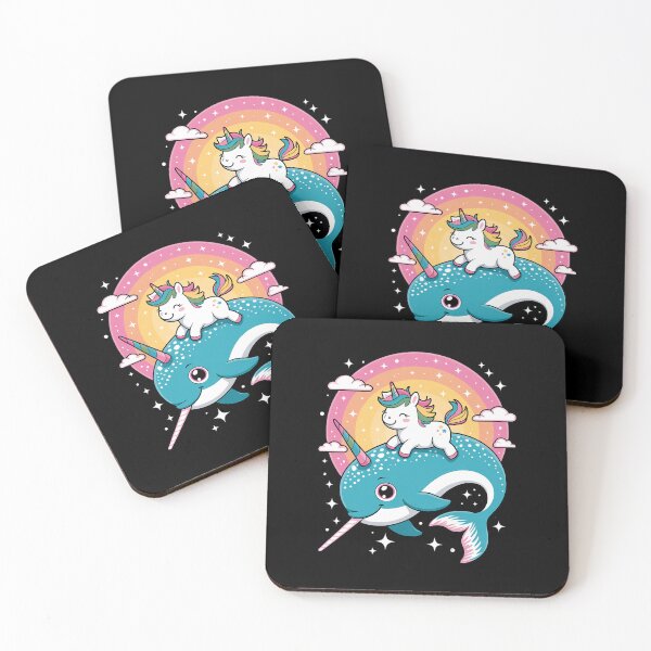 Item preview, Unicorn Riding Narwhal Boys Girls Men Women Kids Rainbow  designed and sold by ReadySide.