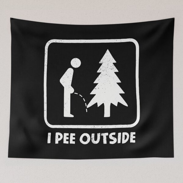 Item preview, I Pee Outside Camping Humor Boy Sign Camp Joke designed and sold by AdellBridgett.