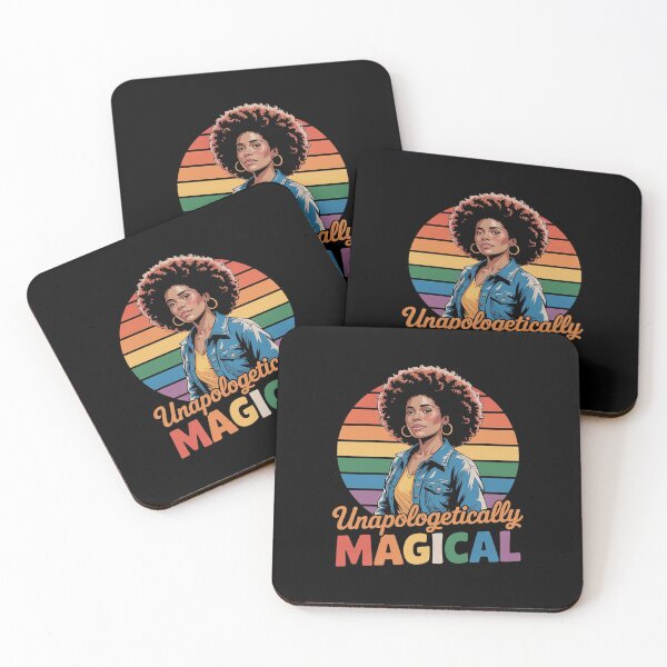 Item preview, Unapollogetically Magical Black Woman Afro Melanin Girl designed and sold by LKappa3Faber.