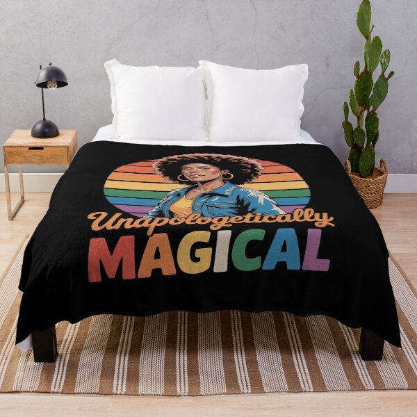 Item preview, Unapollogetically Magical Black Woman Afro Melanin Girl designed and sold by LKappa3Faber.