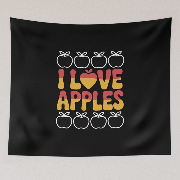 Item preview, I Love Apples Red Yellow Text designed and sold by skanderio.