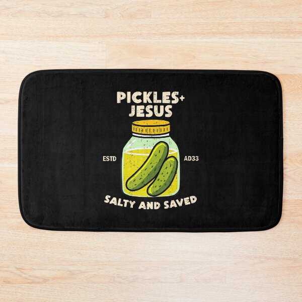 Item preview, Funny Saying Pickles Jesus Salty And Saved Humor Christian designed and sold by KathleenEliza.