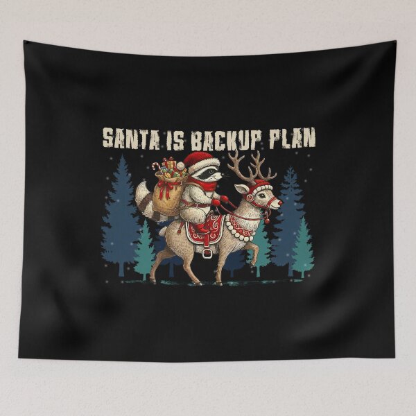 Item preview, Santa's Backup Plan Funny Christmas Shirt designed and sold by LarryMBrown.