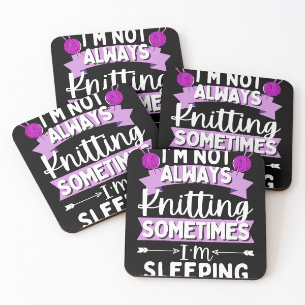 Item preview, Knitting Quotes I'M Not Always Knitting Sometimes I Sleep Mug Mask designed and sold by MindyMarianela.