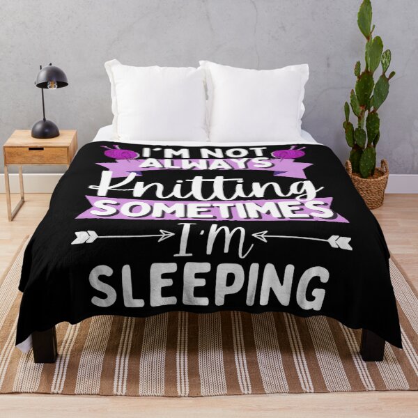 Item preview, Knitting Quotes I'M Not Always Knitting Sometimes I Sleep Mug Mask designed and sold by MindyMarianela.