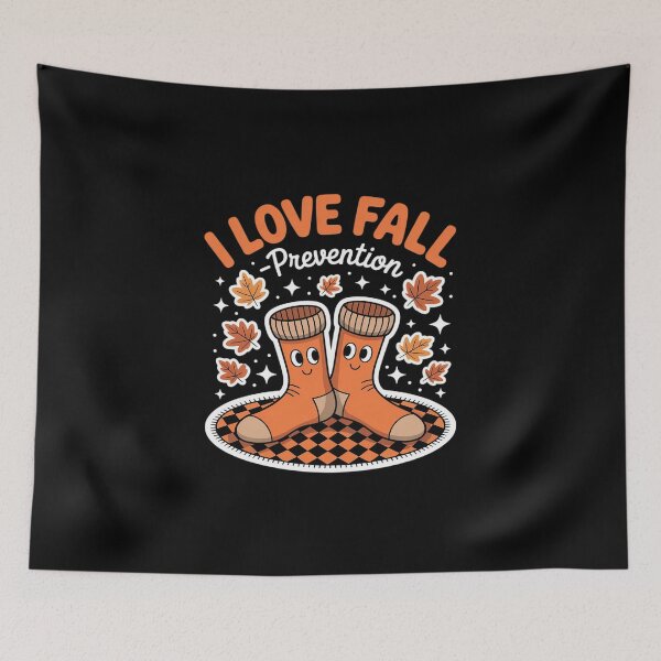 Item preview, I Love Fall Prevention Autumn Socks Therapy Fun designed and sold by skanderio.