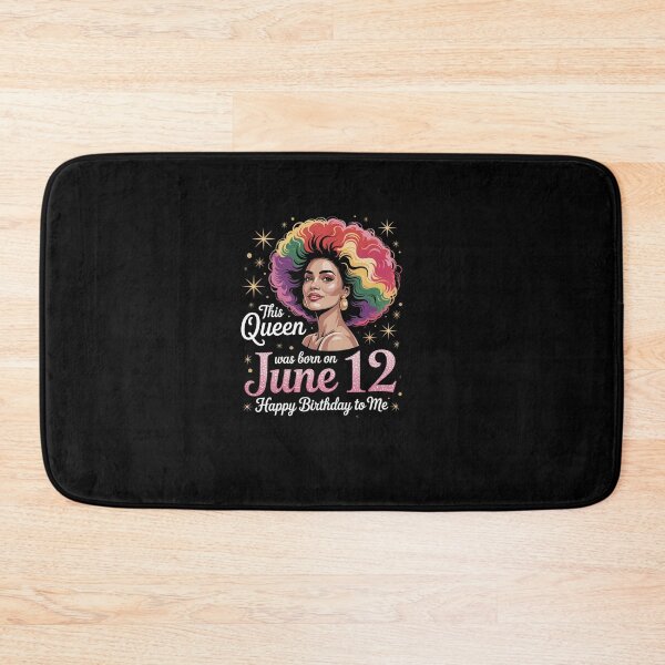 Item preview, This Queen Was Born On June 12 Black Woman Girl Birthday designed and sold by khorbiasieno.