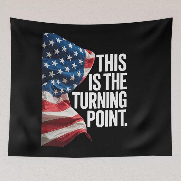 Item preview, This is The Turning Point Tee USA Flag for Men Women Teens Long designed and sold by ReadySide.