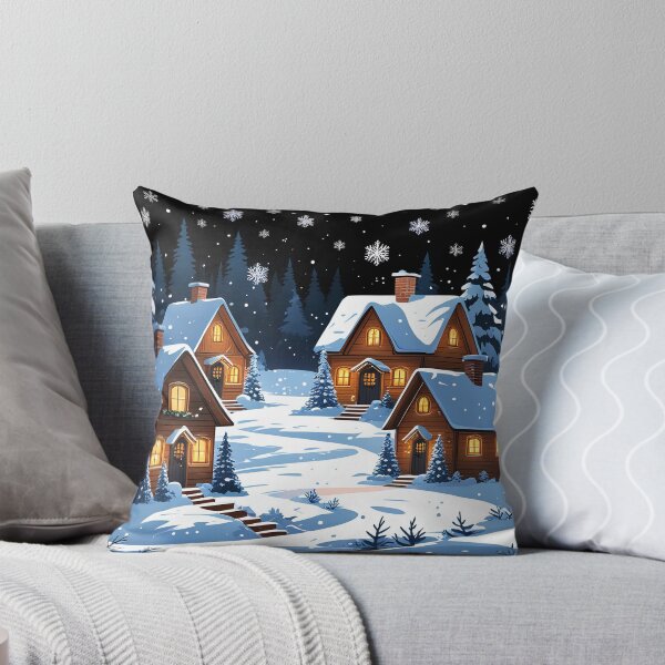 Item preview, Cozy Christmas Village designed and sold by Velora_art01.