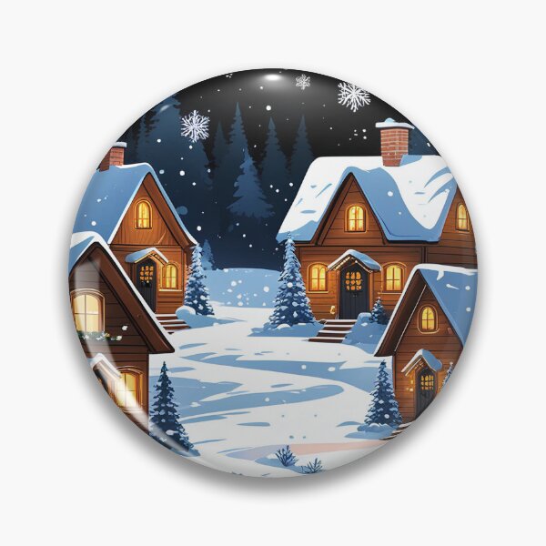 Item preview, Cozy Christmas Village designed and sold by Velora_art01.