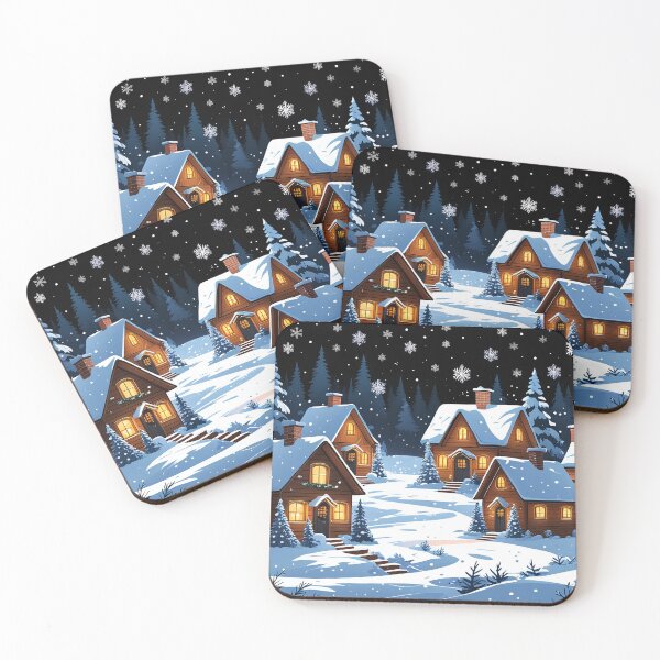 Item preview, Cozy Christmas Village designed and sold by Velora_art01.