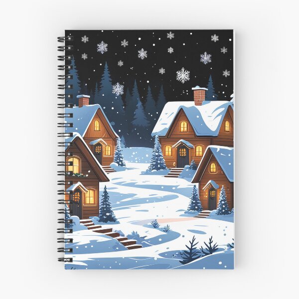 Item preview, Cozy Christmas Village designed and sold by Velora_art01.