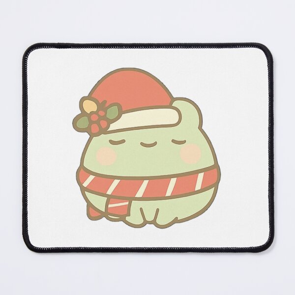 Item preview, Kawaii Mochi Christmas Frog Sticker designed and sold by BluesSketchbook.