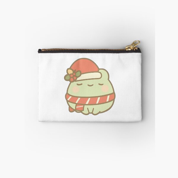 Item preview, Kawaii Mochi Christmas Frog Sticker designed and sold by BluesSketchbook.