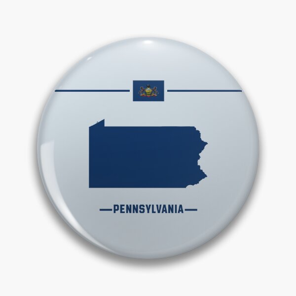 Item preview, Pennsylvania Pride, Classic State Map & Flag Seal T-Shirt designed and sold by mashmosh.