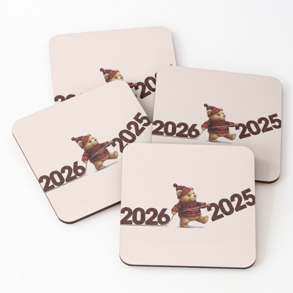 Item preview, Happy New Year 2026 Moving On Bear designed and sold by designwiss.