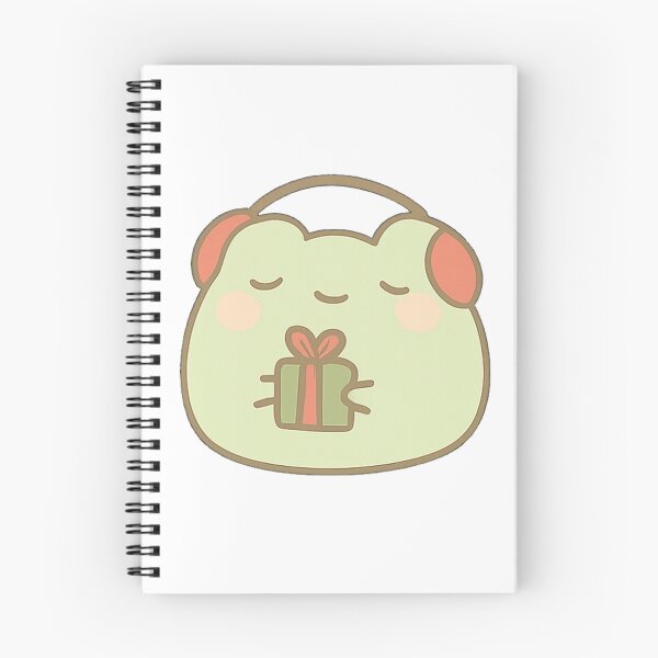 Item preview, Kawaii Mochi Christmas Gift Frog Sticker designed and sold by BluesSketchbook.