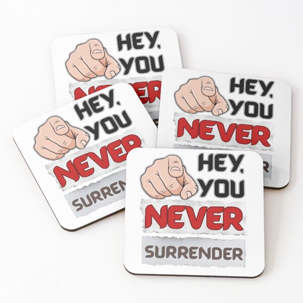 Item preview, HEY YOU NEVER GIVE UP designed and sold by Born_to_Play.