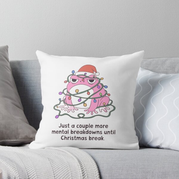 Item preview, Grumpy Christmas Frog Mental Breakdown Funny Holiday Quote designed and sold by JossDesign15.