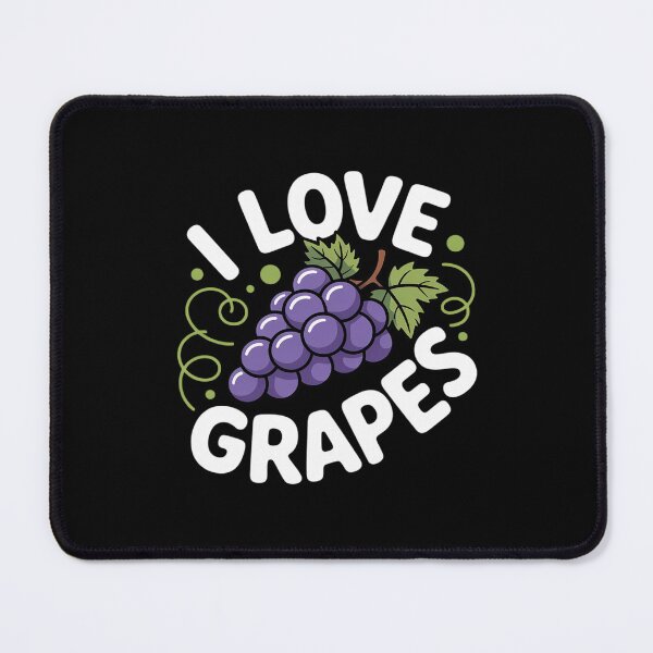 Item preview, I Love Grapes Purple Fruit Bunch Vineyard Theme designed and sold by skanderio.