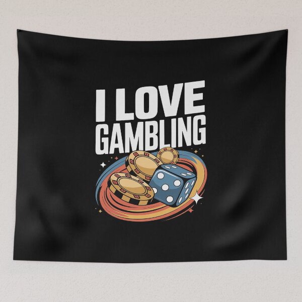 Item preview, I Love Gambling Casino Poker Chips Dice Vegas designed and sold by skanderio.