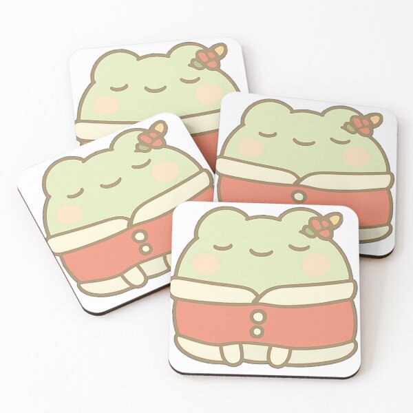 Item preview,  Kawaii Mochi Christmas Frog Sticker designed and sold by BluesSketchbook.