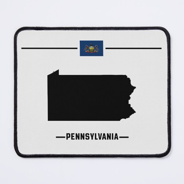 Item preview, Pennsylvania Pride, Vintage State Map & Flag Design designed and sold by mashmosh.