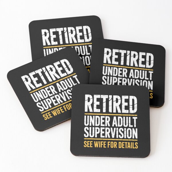 Item preview, Retired Under Adult Supervision See Wife For Details designed and sold by MeowtivationP.