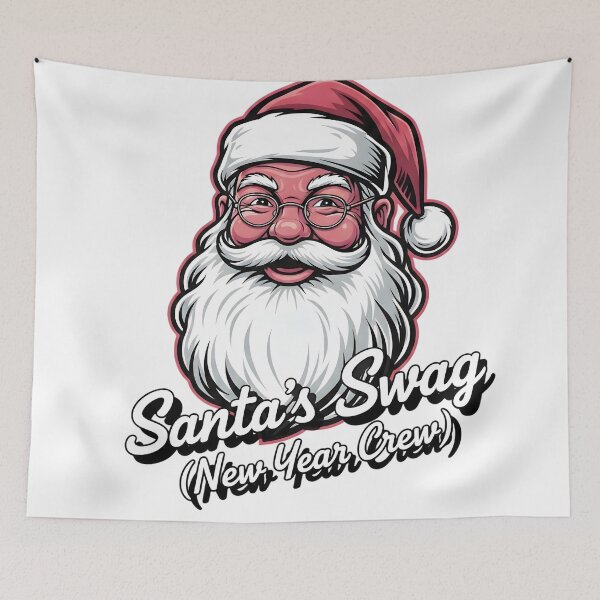 Item preview, Santa's Swag New Year Crew Cool Hipster Christmas Gift designed and sold by SoulenCify.