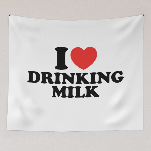 Item preview, I Love Drinking Milk designed and sold by shitpostee.