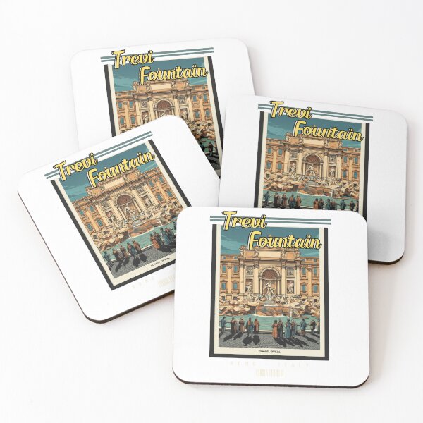 Item preview, Trevi Fountain Vintage View – Rome Reverie designed and sold by Islanday.official.