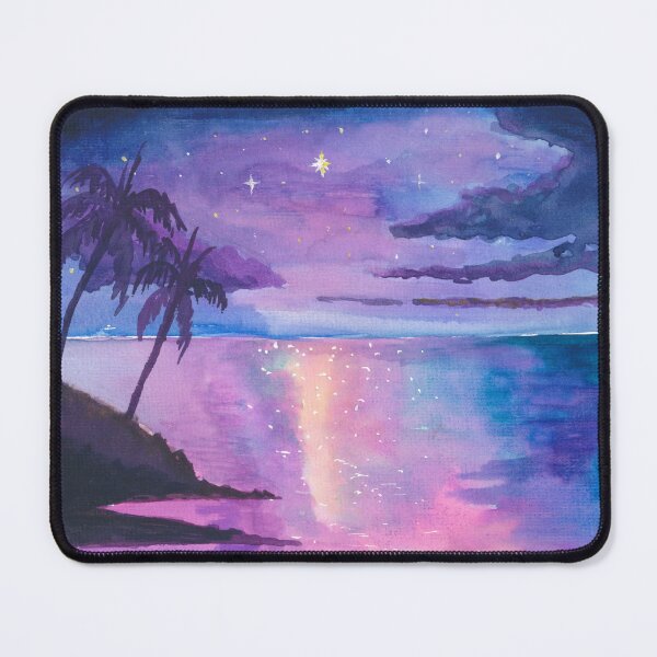 Item preview, Starlit Hawaii Tropics with Palm Trees and Ocean Glow designed and sold by artshop77.