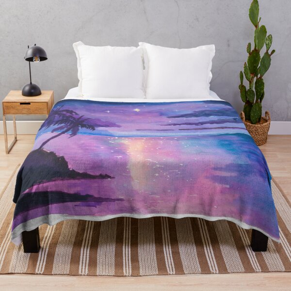 Item preview, Starlit Hawaii Tropics with Palm Trees and Ocean Glow designed and sold by artshop77.