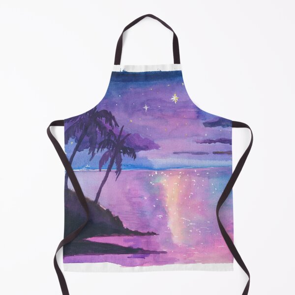 Item preview, Starlit Hawaii Tropics with Palm Trees and Ocean Glow designed and sold by artshop77.