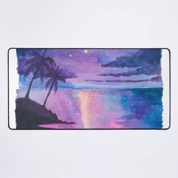 Item preview, Starlit Hawaii Tropics with Palm Trees and Ocean Glow designed and sold by artshop77.