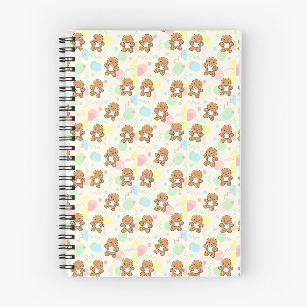 Item preview, Kawaii Gingerbread Men Holding Marshmallows Pattern designed and sold by Itsheartshop.
