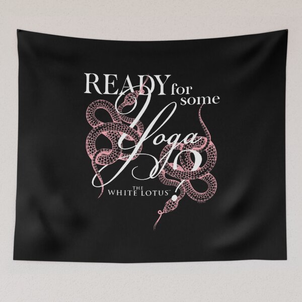 Item preview, The White Lotus Ready For Some Yoga Snakes Retro Logo designed and sold by CaraRuth.
